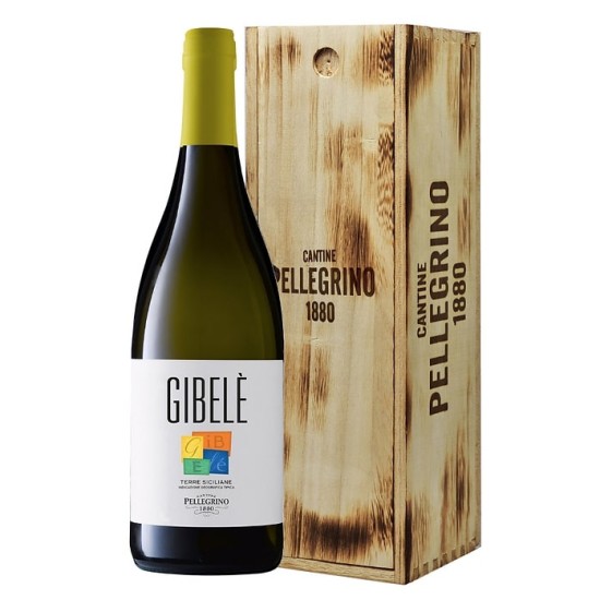 Gibele Zibibbo IGP Terre Sicilia magnum 1.5l cutie lemn