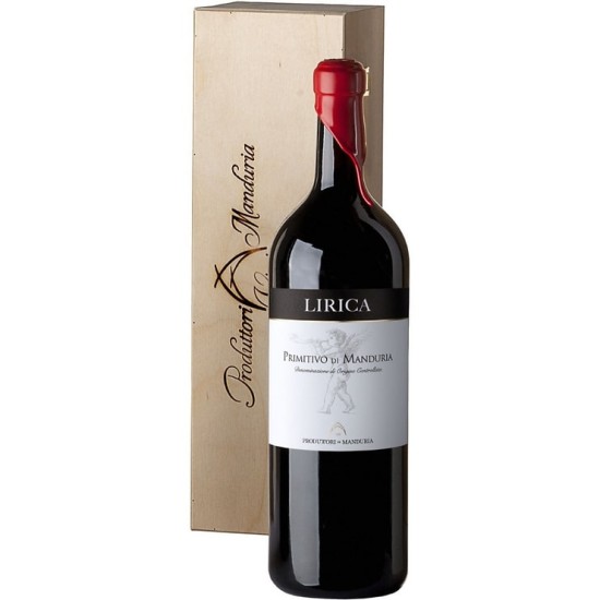 Primitivo di Manduria Lirica jeroboam caseta de lemn 3L